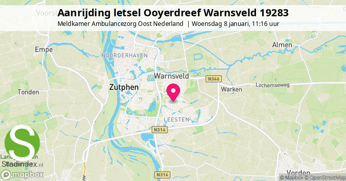 Aanrijding letsel Ooyerdreef Warnsveld 19283