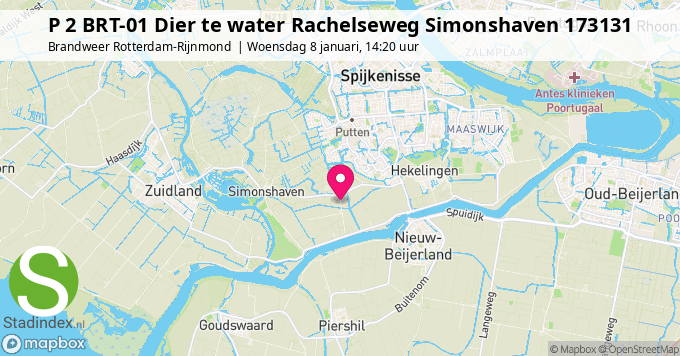 P 2 BRT-01 Dier te water Rachelseweg Simonshaven 173131