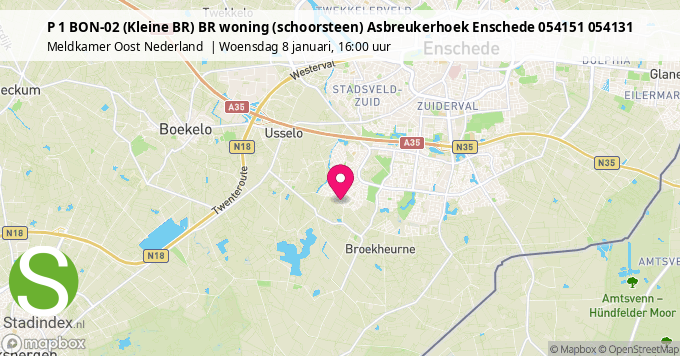 P 1 BON-02 (Kleine BR) BR woning (schoorsteen) Asbreukerhoek Enschede 054151 054131