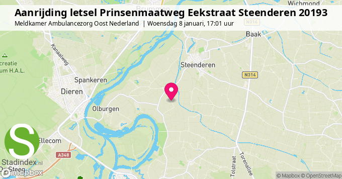 Aanrijding letsel Prinsenmaatweg Eekstraat Steenderen 20193