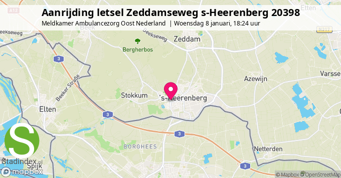 Aanrijding letsel Zeddamseweg s-Heerenberg 20398