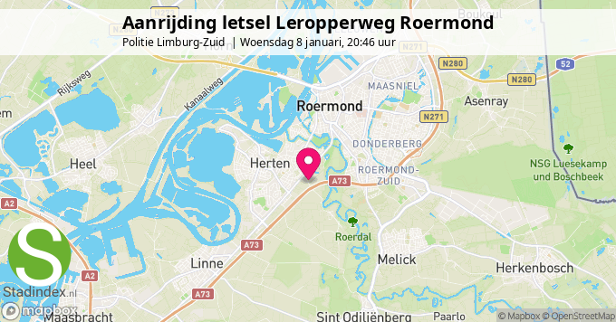 Aanrijding letsel Leropperweg Roermond