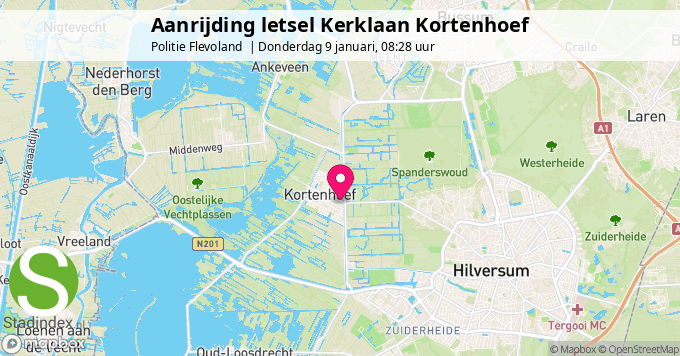 Aanrijding letsel Kerklaan Kortenhoef