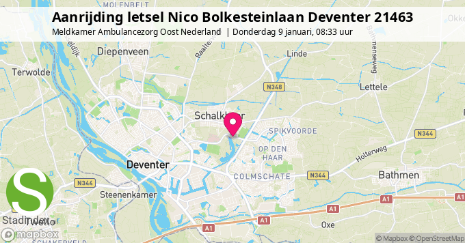 Aanrijding letsel Nico Bolkesteinlaan Deventer 21463