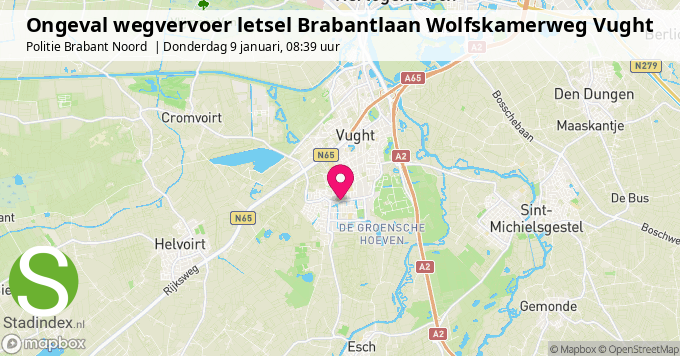 Ongeval wegvervoer letsel Brabantlaan Wolfskamerweg Vught