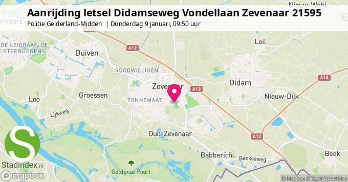 Aanrijding letsel Didamseweg Vondellaan Zevenaar 21595