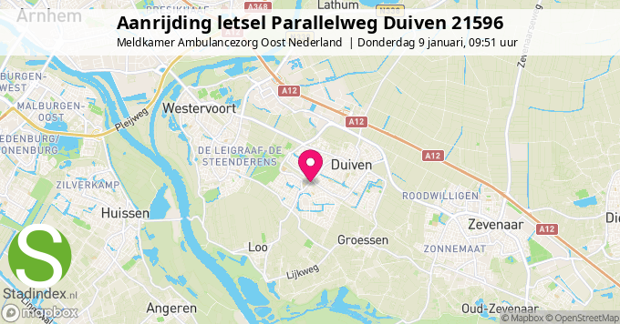 Aanrijding letsel Parallelweg Duiven 21596