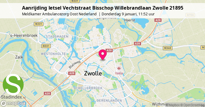 Aanrijding letsel Vechtstraat Bisschop Willebrandlaan Zwolle 21895