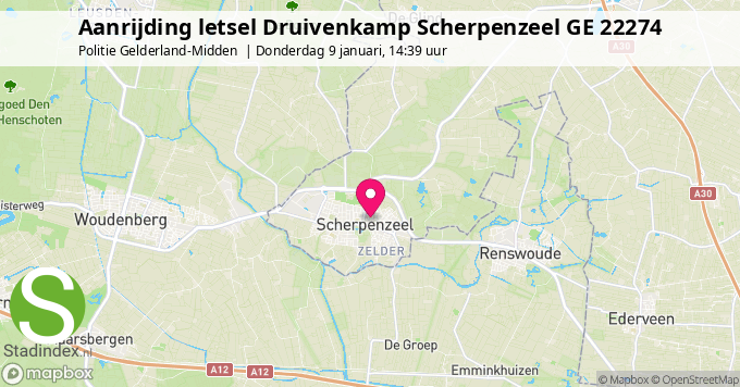 Aanrijding letsel Druivenkamp Scherpenzeel GE 22274