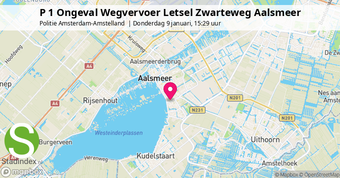 P 1 Ongeval Wegvervoer Letsel Zwarteweg Aalsmeer