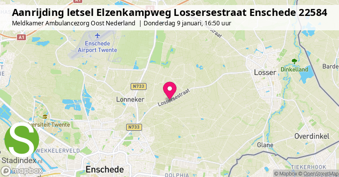 Aanrijding letsel Elzenkampweg Lossersestraat Enschede 22584