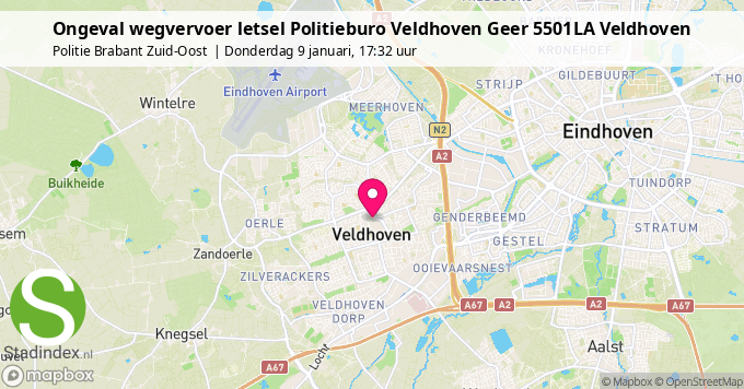 Ongeval wegvervoer letsel Politieburo Veldhoven Geer 5501LA Veldhoven