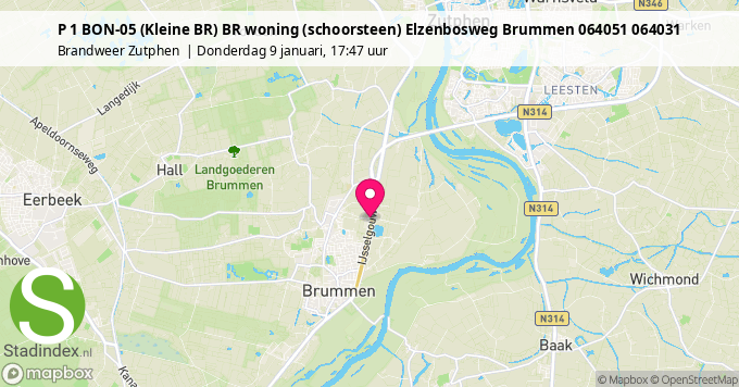 P 1 BON-05 (Kleine BR) BR woning (schoorsteen) Elzenbosweg Brummen 064051 064031