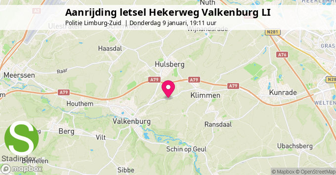 Aanrijding letsel Hekerweg Valkenburg LI