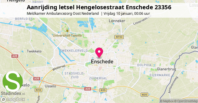 Aanrijding letsel Hengelosestraat Enschede 23356