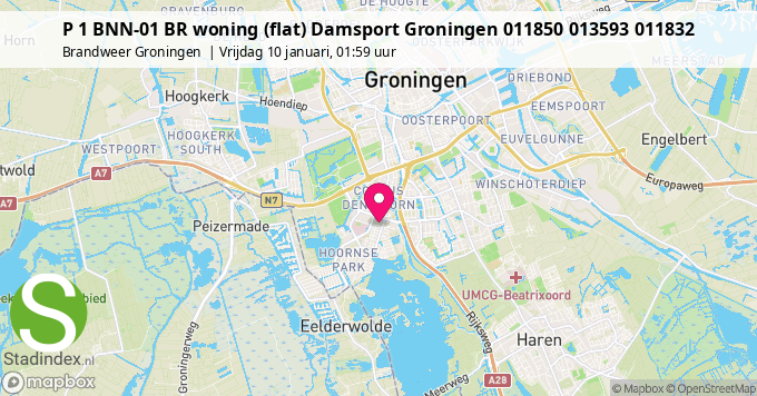 P 1 BNN-01 BR woning (flat) Damsport Groningen 011850 013593 011832