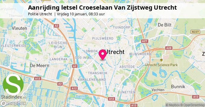 Aanrijding letsel Croeselaan Van Zijstweg Utrecht