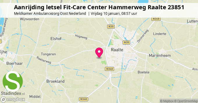 Aanrijding letsel Fit-Care Center Hammerweg Raalte 23851