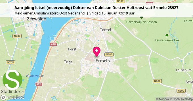 Aanrijding letsel (meervoudig) Dokter van Dalelaan Dokter Holtropstraat Ermelo 23927