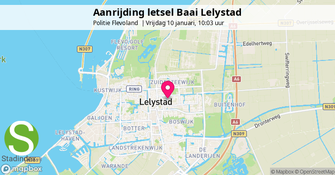 Aanrijding letsel Baai Lelystad