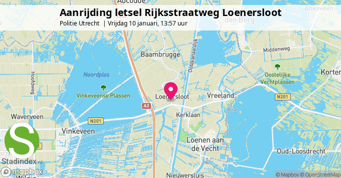 Aanrijding letsel Rijksstraatweg Loenersloot