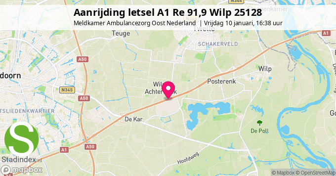 Aanrijding letsel A1 Re 91,9 Wilp 25128