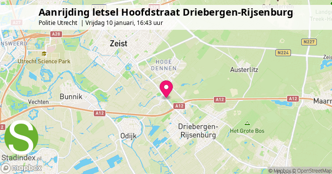 Aanrijding letsel Hoofdstraat Driebergen-Rijsenburg