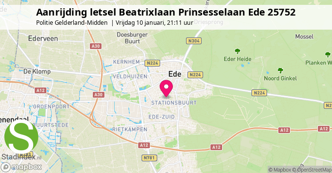 Aanrijding letsel Beatrixlaan Prinsesselaan Ede 25752