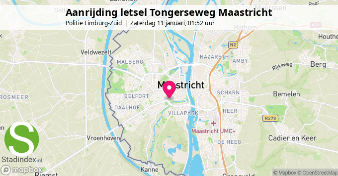 Aanrijding letsel Tongerseweg Maastricht