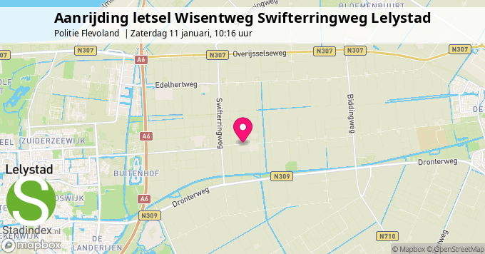 Aanrijding letsel Wisentweg Swifterringweg Lelystad