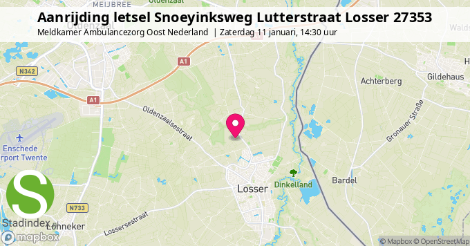 Aanrijding letsel Snoeyinksweg Lutterstraat Losser 27353