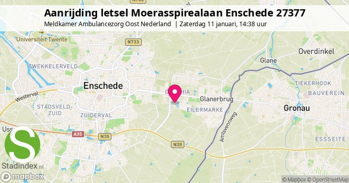 Aanrijding letsel Moerasspirealaan Enschede 27377