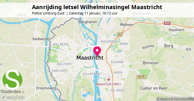 Aanrijding letsel Wilhelminasingel Maastricht