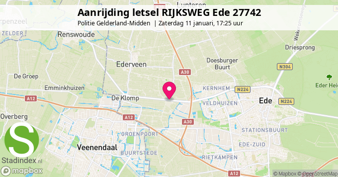 Aanrijding letsel RIJKSWEG Ede 27742