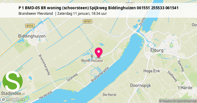 P 1 BMD-05 BR woning (schoorsteen) Spijkweg Biddinghuizen 061551 255533 061541