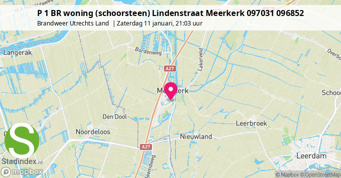 P 1 BR woning (schoorsteen) Lindenstraat Meerkerk 097031 096852