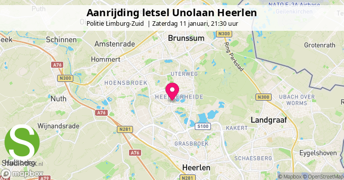 Aanrijding letsel Unolaan Heerlen