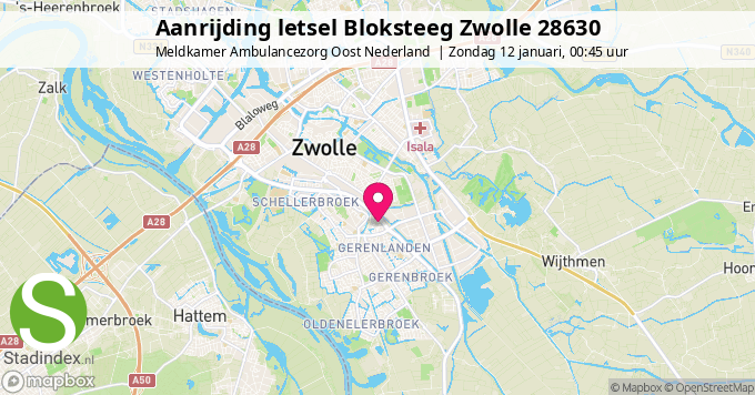 Aanrijding letsel Bloksteeg Zwolle 28630