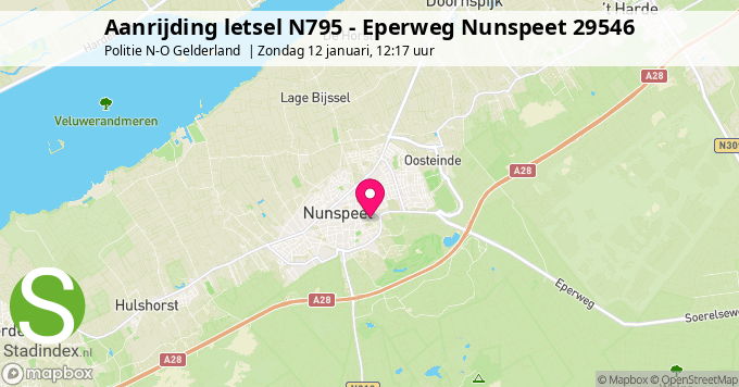 Aanrijding letsel N795 - Eperweg Nunspeet 29546