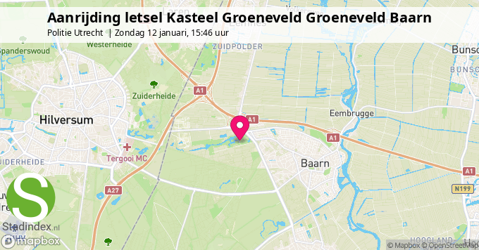 Aanrijding letsel Kasteel Groeneveld Groeneveld Baarn