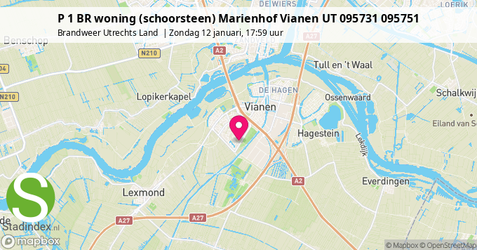 P 1 BR woning (schoorsteen) Marienhof Vianen UT 095731 095751