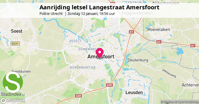 Aanrijding letsel Langestraat Amersfoort