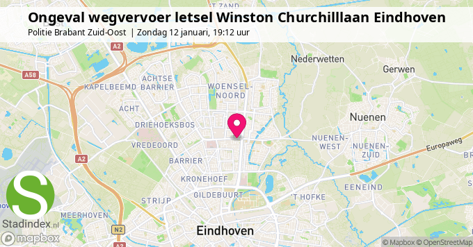 Ongeval wegvervoer letsel Winston Churchilllaan Eindhoven