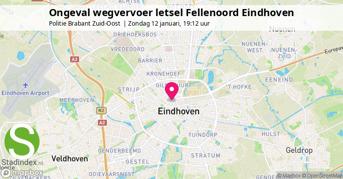 Ongeval wegvervoer letsel Fellenoord Eindhoven