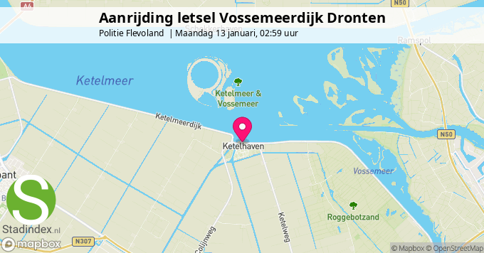 Aanrijding letsel Vossemeerdijk Dronten