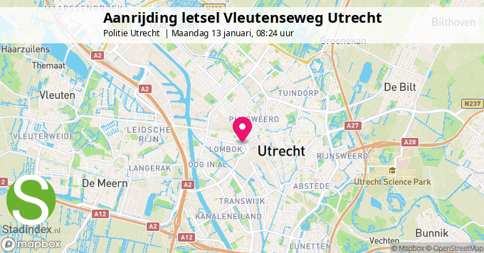 Aanrijding letsel Vleutenseweg Utrecht