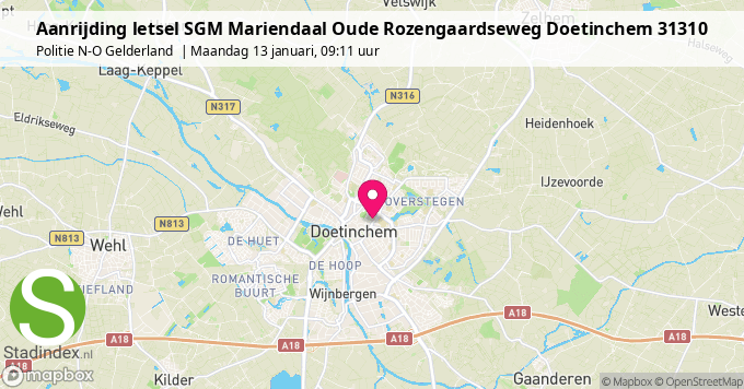 Aanrijding letsel SGM Mariendaal Oude Rozengaardseweg Doetinchem 31310