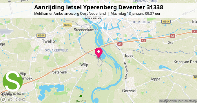 Aanrijding letsel Yperenberg Deventer 31338