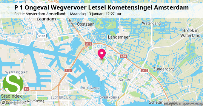 P 1 Ongeval Wegvervoer Letsel Kometensingel Amsterdam