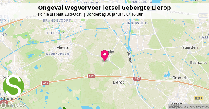 Ongeval wegvervoer letsel Gebergte Lierop